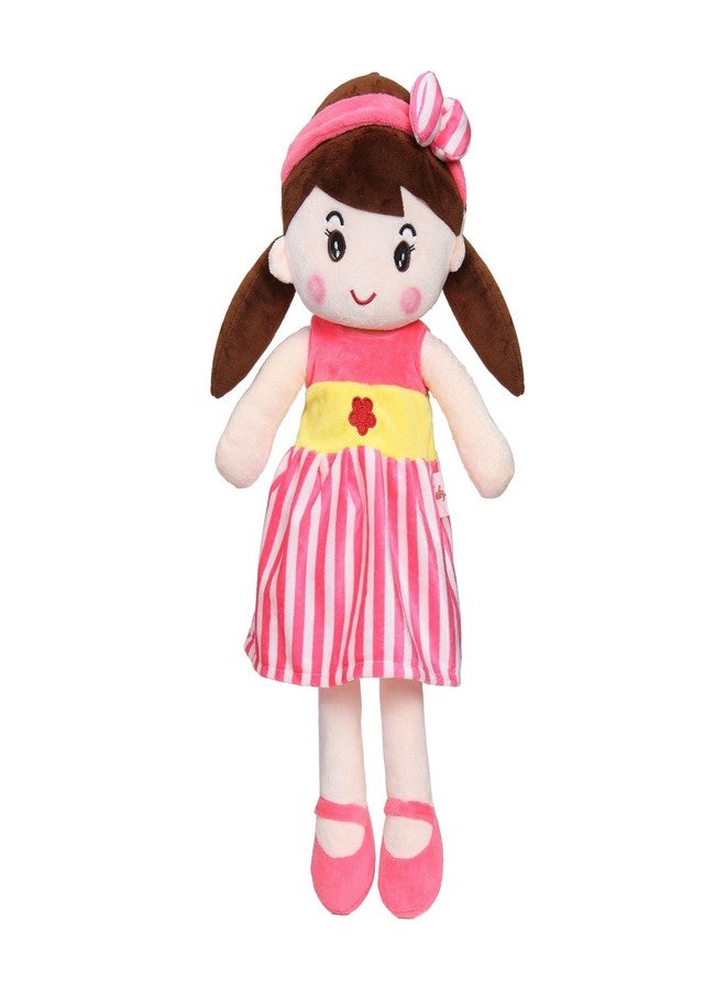 MABLE Soft Doll for Girls | Cute Plush Baby Doll Toy with Colourful Hairband | Huggable Stuffed Doll Gift for Kids, Girls, Toddlers & Babies Age 3 to 5 Years (60CM Pink) - Image 1